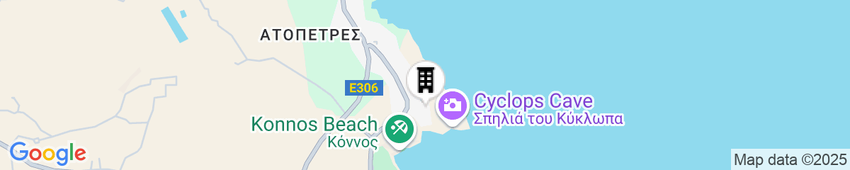 Map for Periyiali Konnos Villas Beach Resort