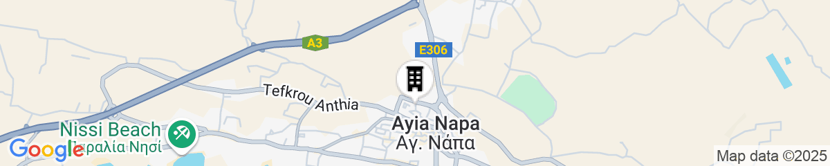 Map for Sunny Blue Hotel
