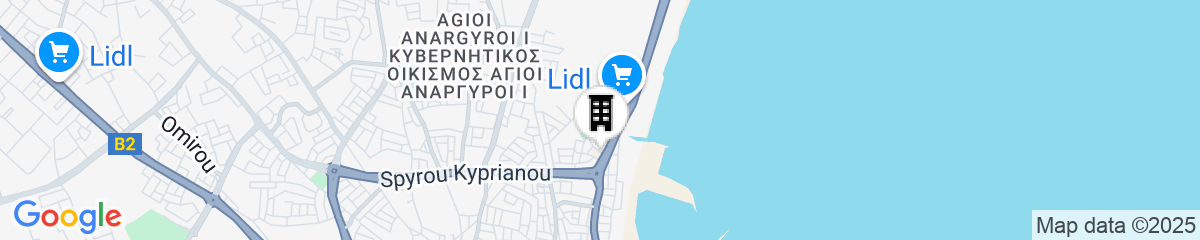 Map for Radisson Blu Hotel, Larnaca