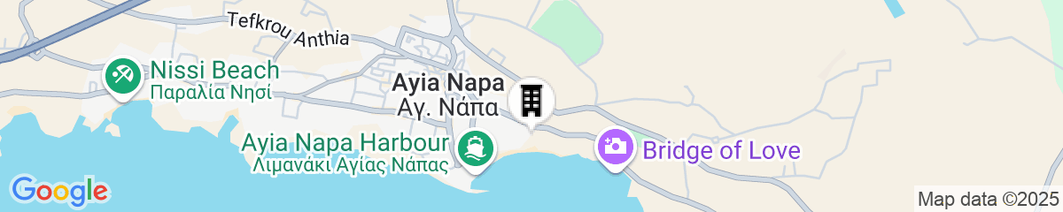 Map for Grecian Bay Hotel