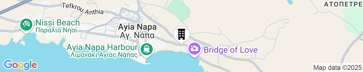 Map for Grecian Sands Hotel