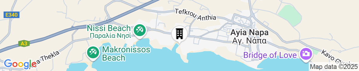 Map for Chrysomare Beach Hotel and Resort