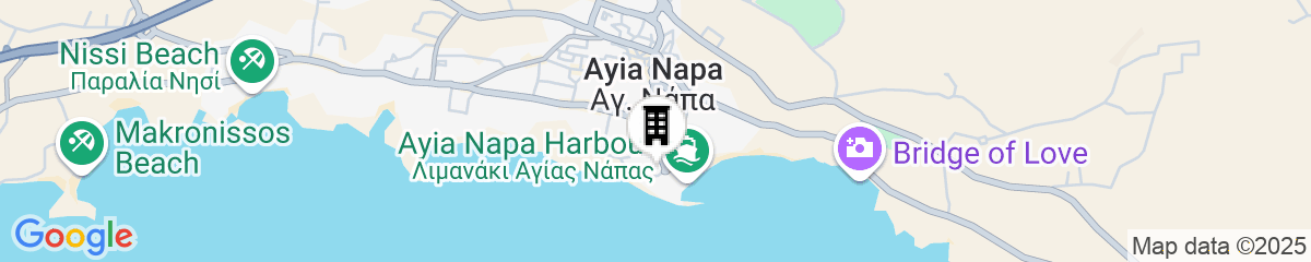 Map for Faros Hotel Ayia Napa