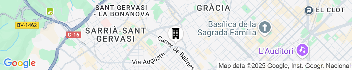 Map for Aparthotel Augusta Barcelona