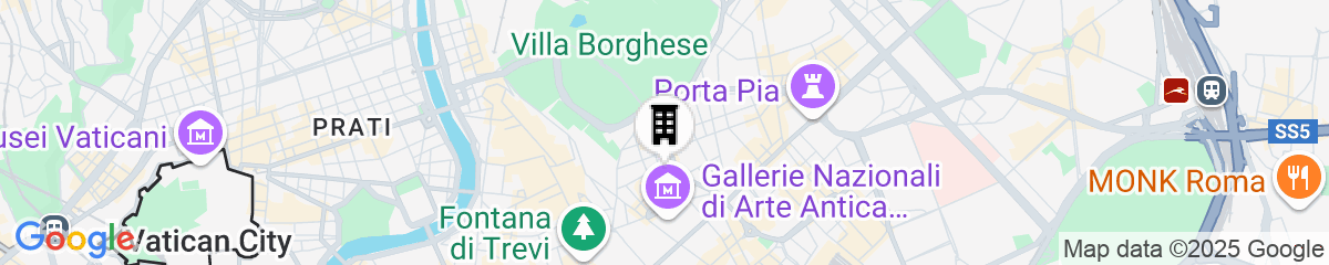 Map for InterContinental Rome Ambasciatori Palace by IHG