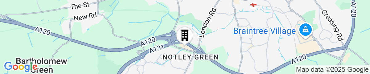 Map for Holiday Inn Express Braintree by IHG