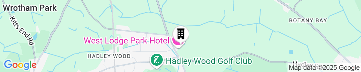 Map for West Lodge Park Hotel