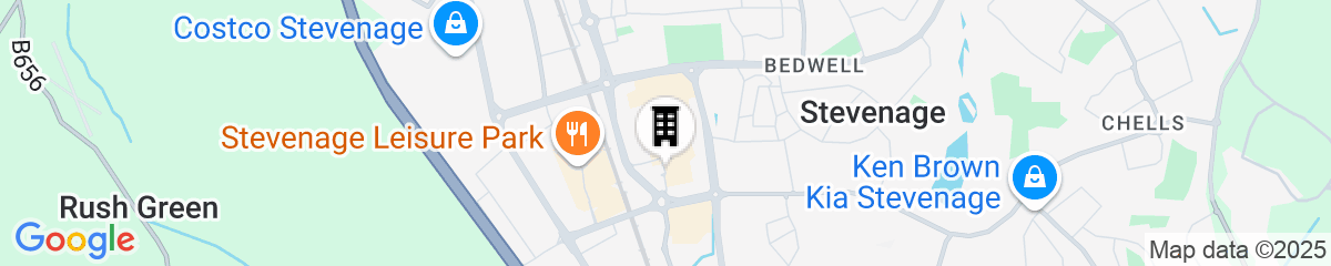 Map for Holiday Inn Express Stevenage by IHG