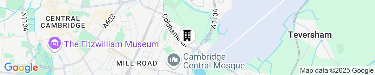Map for Holiday Inn Express Cambridge by IHG