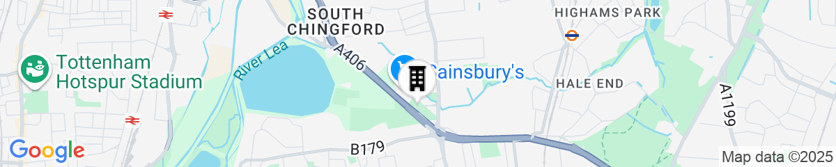 Map for Holiday Inn Express London Chingford by IHG