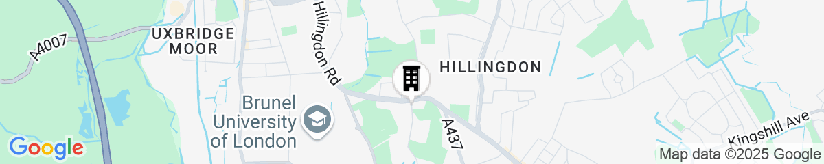 Map for Red Lion Hotel, Hillingdon