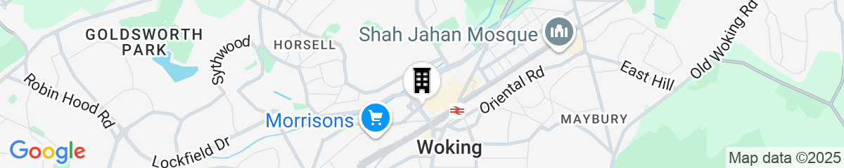 Map for Hilton Woking