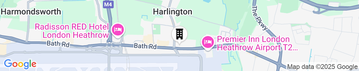 Map for Courtyard by Marriott London Heathrow Airport