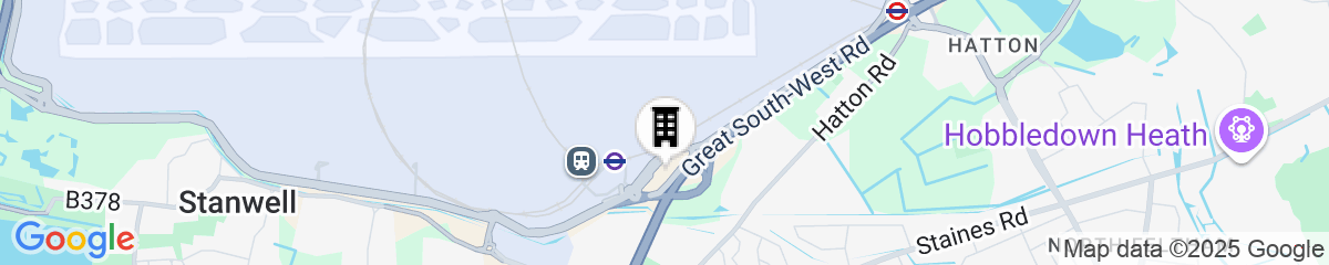 Map for Hilton London Heathrow Airport Hotel