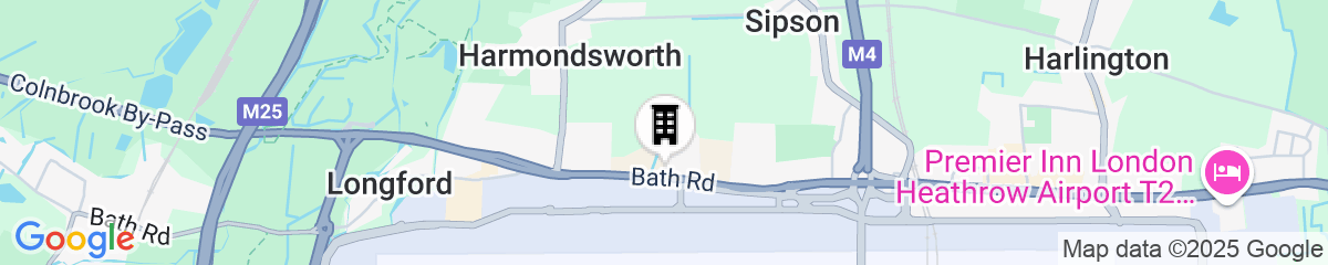 Map for Hyatt Place London Heathrow Airport