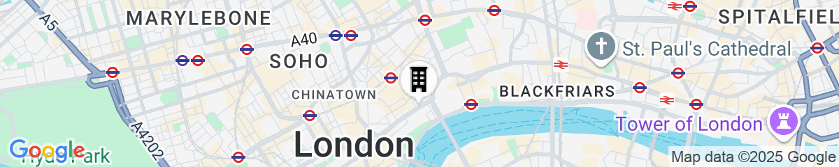 Map for Strand Palace Hotel