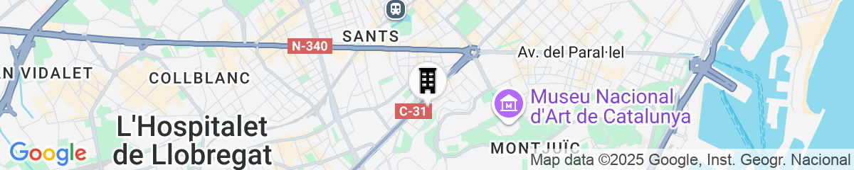 Map for Aparthotel BCN Montjuic