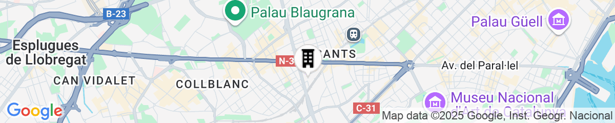 Map for AinB Barcelona Sants Apartments