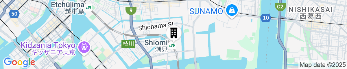 Map for Tokyo East Side Hotel Kaie