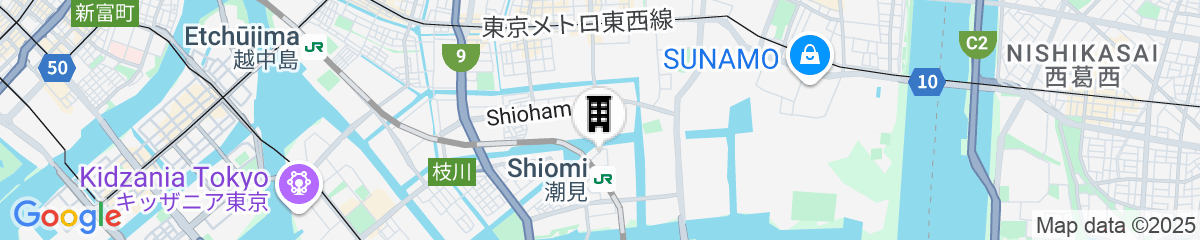Map for Tokyo Bay Shiomi Prince Hotel
