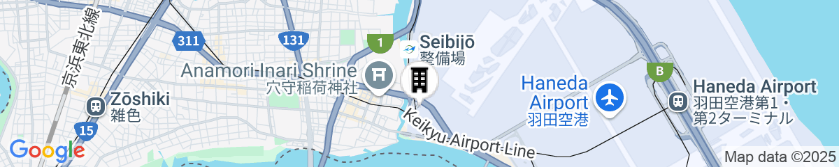 Map for Hotel Metropolitan Tokyo Haneda