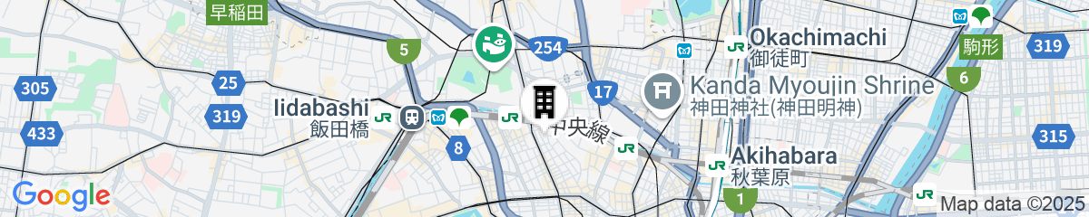 Map for Hotel Niwa Tokyo
