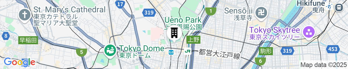 Map for &Here TOKYO UENO