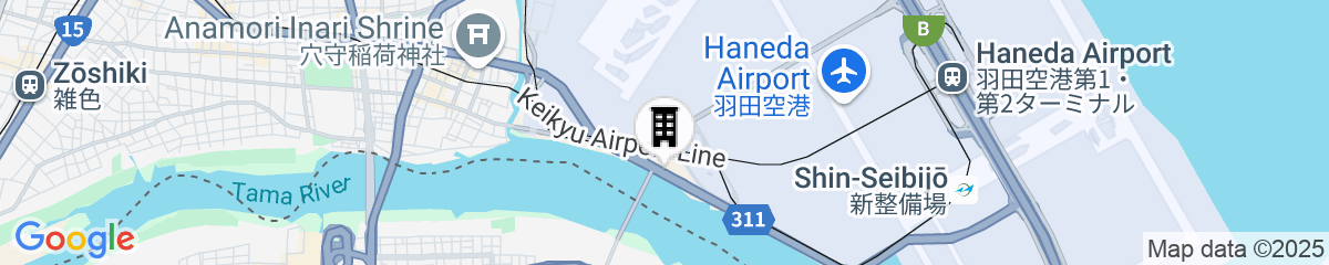 Map for Hotel Villa Fontaine Premier Haneda Airport