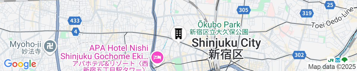 Map for Daiwa Roynet Hotel Nishi Shinjuku PREMIER