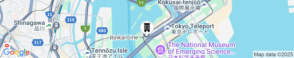 Map for Grand Nikko Tokyo Daiba