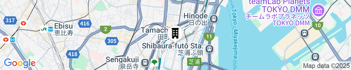 Map for Shizutetsu Hotel Prezio Tokyo Tamachi