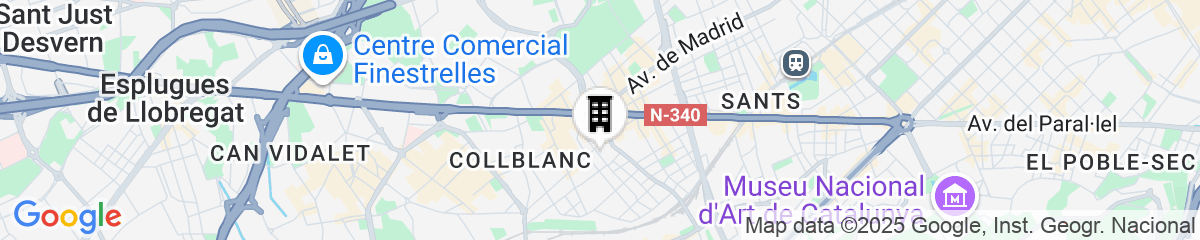 Map for Limehome Barcelona Plaça Pirineus