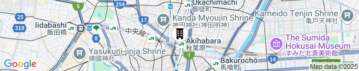 Map for JR East Hotel Mets Premier Akihabara