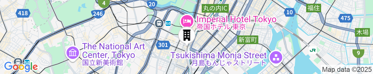 Map for Daiichi Hotel Tokyo