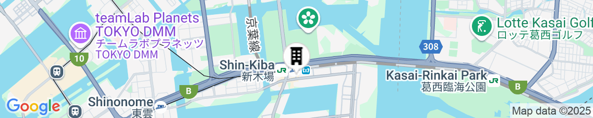Map for JR East Hotel Mets Premier Tokyo Bay Shinkiba