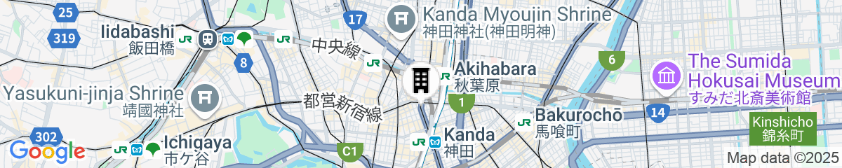 Map for Dormy Inn Premium Kanda