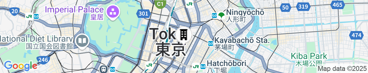 Map for Karaksa Hotel Colors Tokyo Yaesu