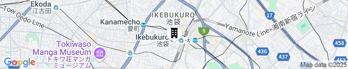 Map for Hotel Metropolitan Tokyo Ikebukuro