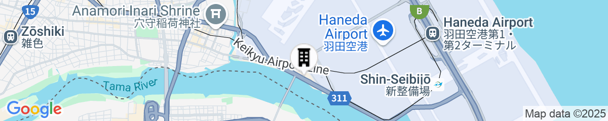 Map for Hotel Villa Fontaine Grand Haneda Airport
