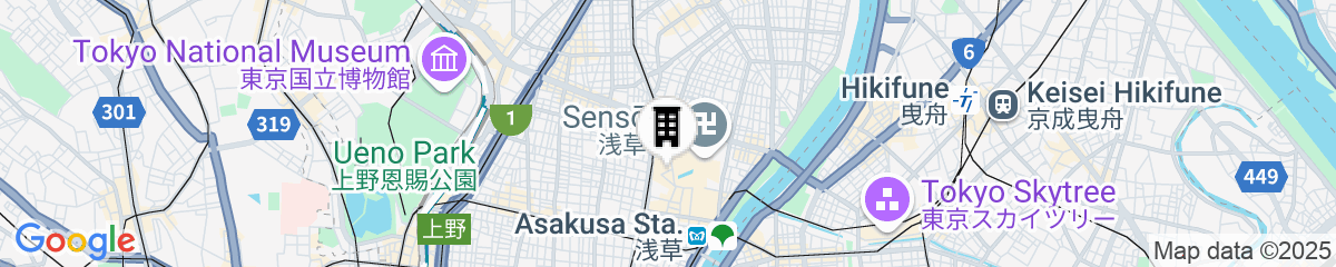 Map for Richmond Hotel Premier Asakusa International