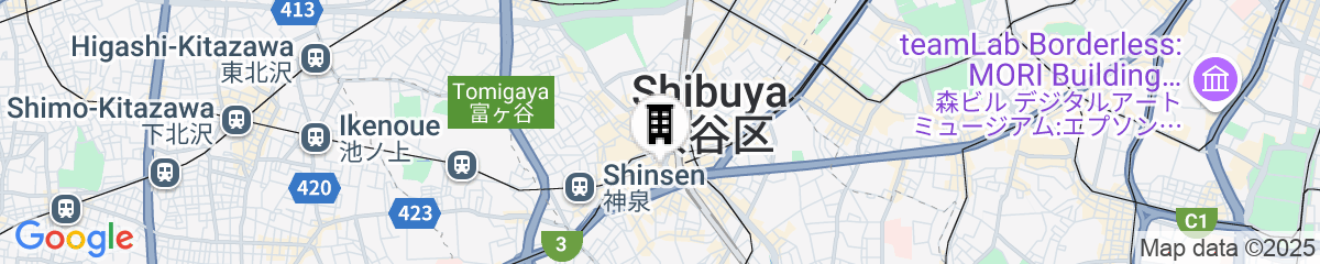 Map for Shibuya Excel Hotel Tokyu