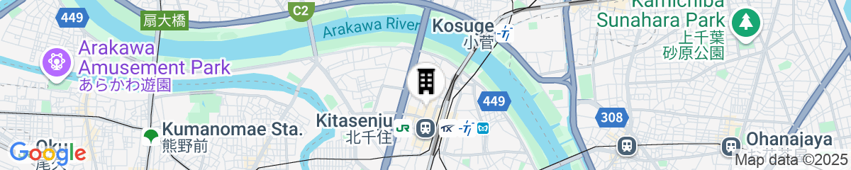 Map for Hotel Coco Grand Kitasenju