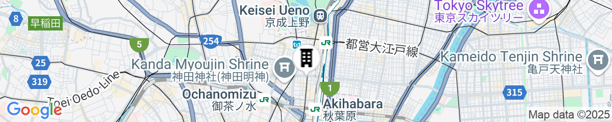 Map for APA Hotel  Akihabara Suehirocho Ekimae