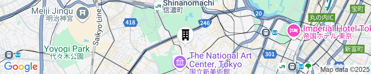 Map for Hotel Asia Center of Japan