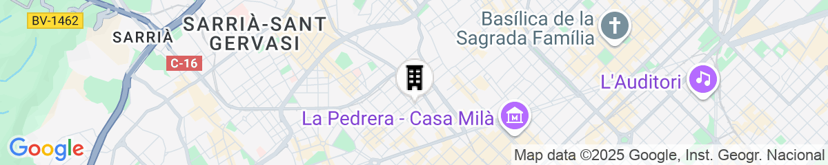 Map for Aparthotel Mariano Cubi Barcelona