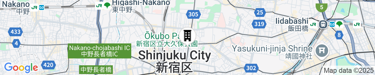Map for Tokyu Stay Shinjuku Eastside