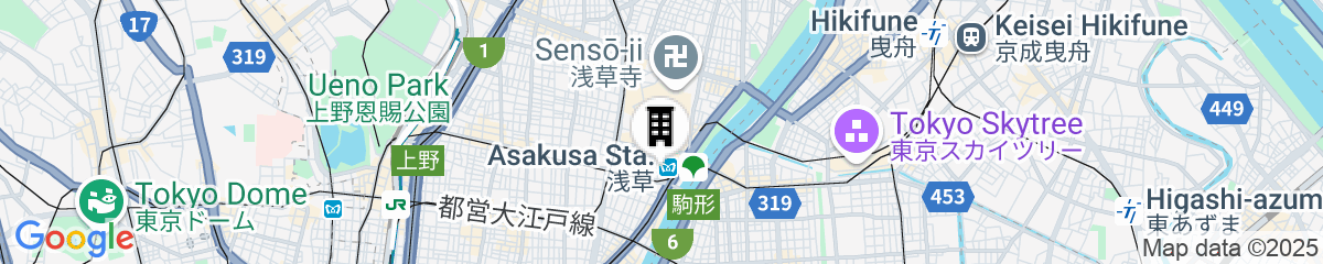 Map for Hotel Gracery Asakusa