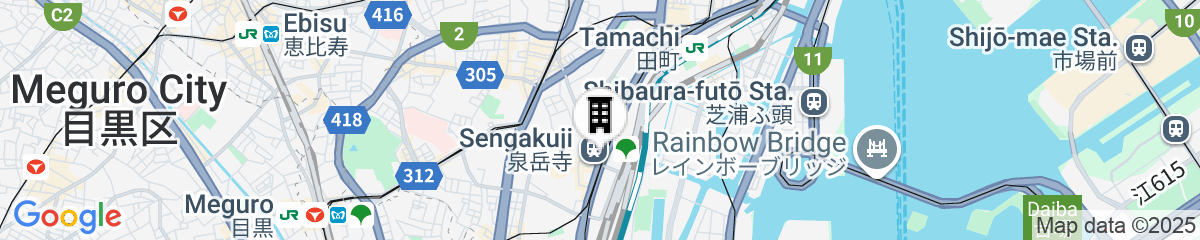 Map for Tokyu Stay Takanawa (Shinagawa Area)