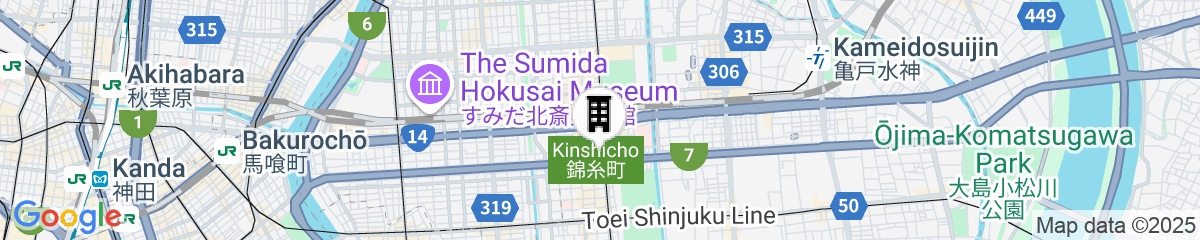 Map for Keisei Richmond Hotel Tokyo Kinshicho