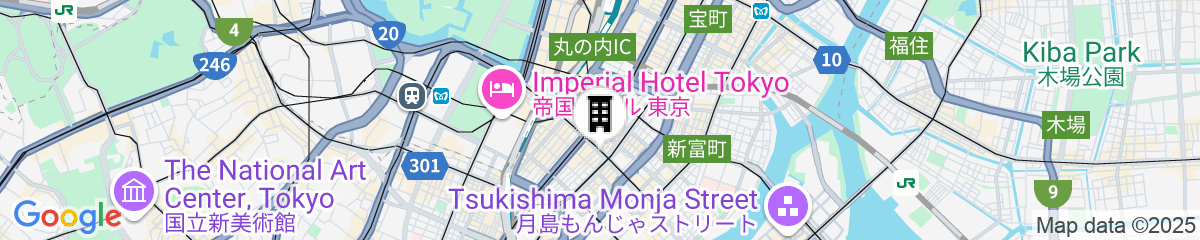 Map for Millennium Mitsui Garden Hotel Tokyo/Ginza